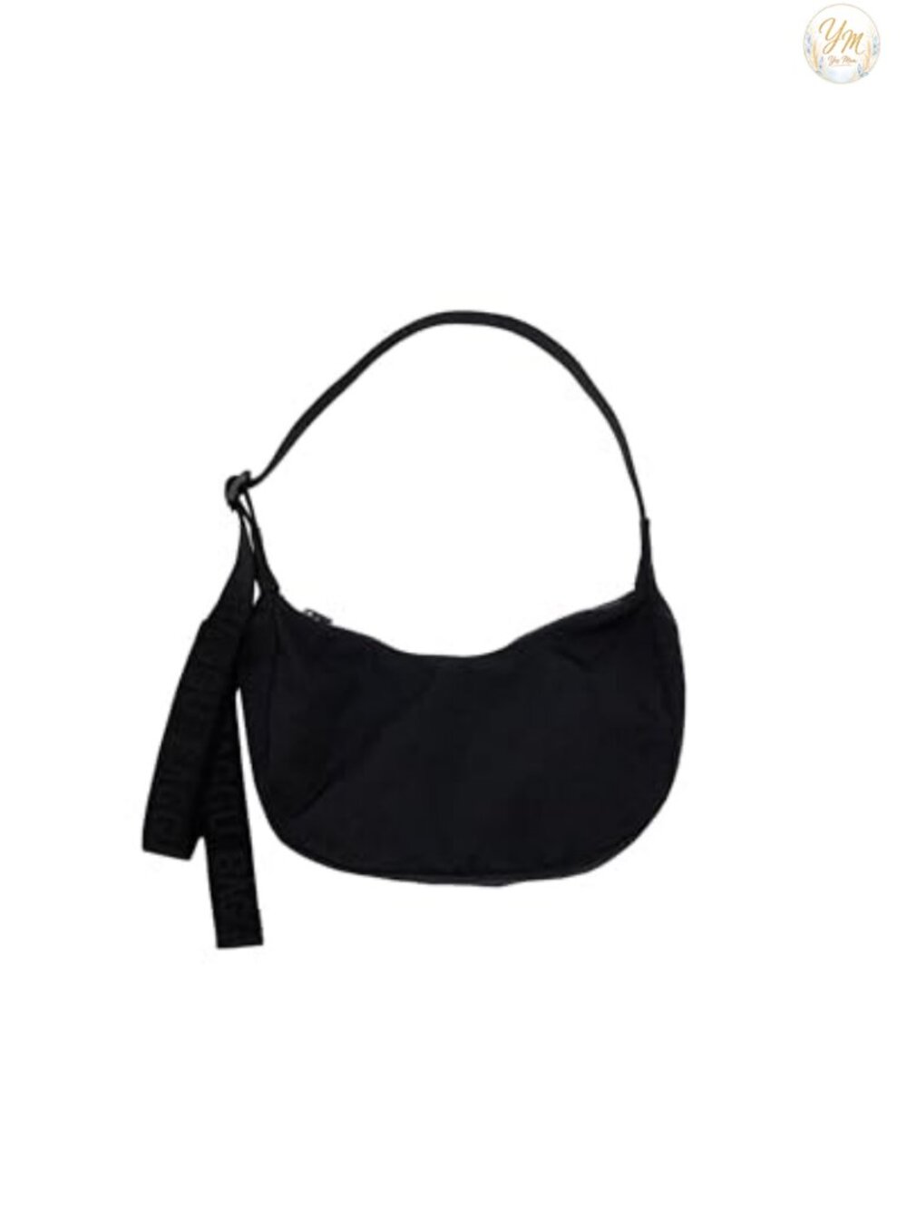 Small Nylon Crescent Bag Recycled Heavyweight Nylon Handbag